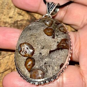 Coffee Bean Jasper Pendant 2 7/8”